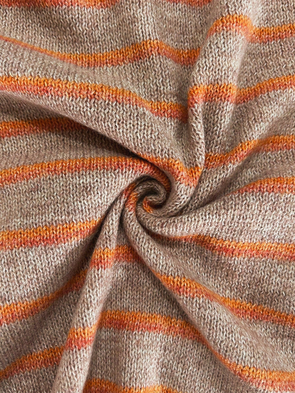 Women's Oversized Striped Knit Button Cardigan