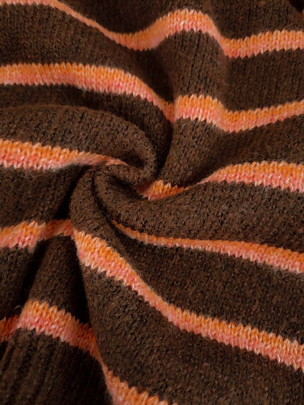 Women's Oversized Striped Knit Button Cardigan