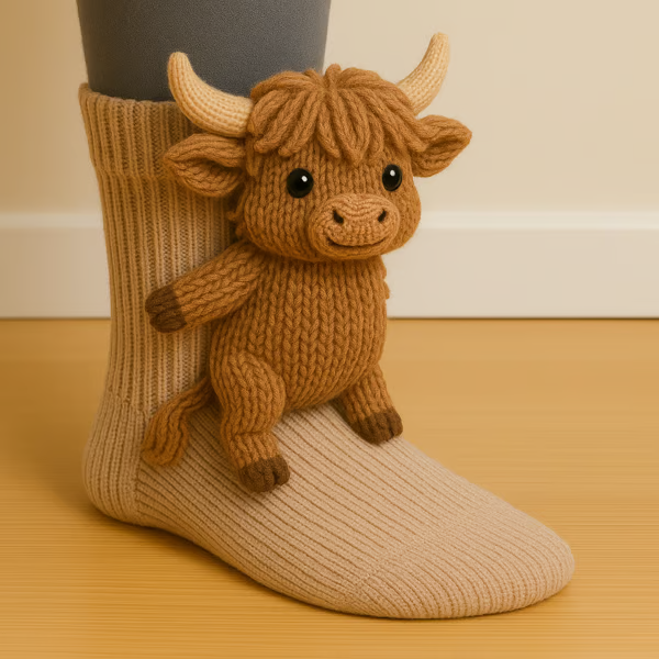 Women's Cute Animal Pattern Non-Slip Cozy Socks