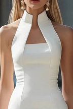 Vivienne | Women Halter Neck Fitted Wedding Guest Mini Dress
