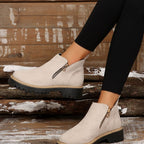 Women's Orthopedic PU Leather Ankle Boots