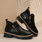 Women's Orthopedic PU Leather Ankle Boots