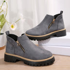 Women's Orthopedic PU Leather Ankle Boots