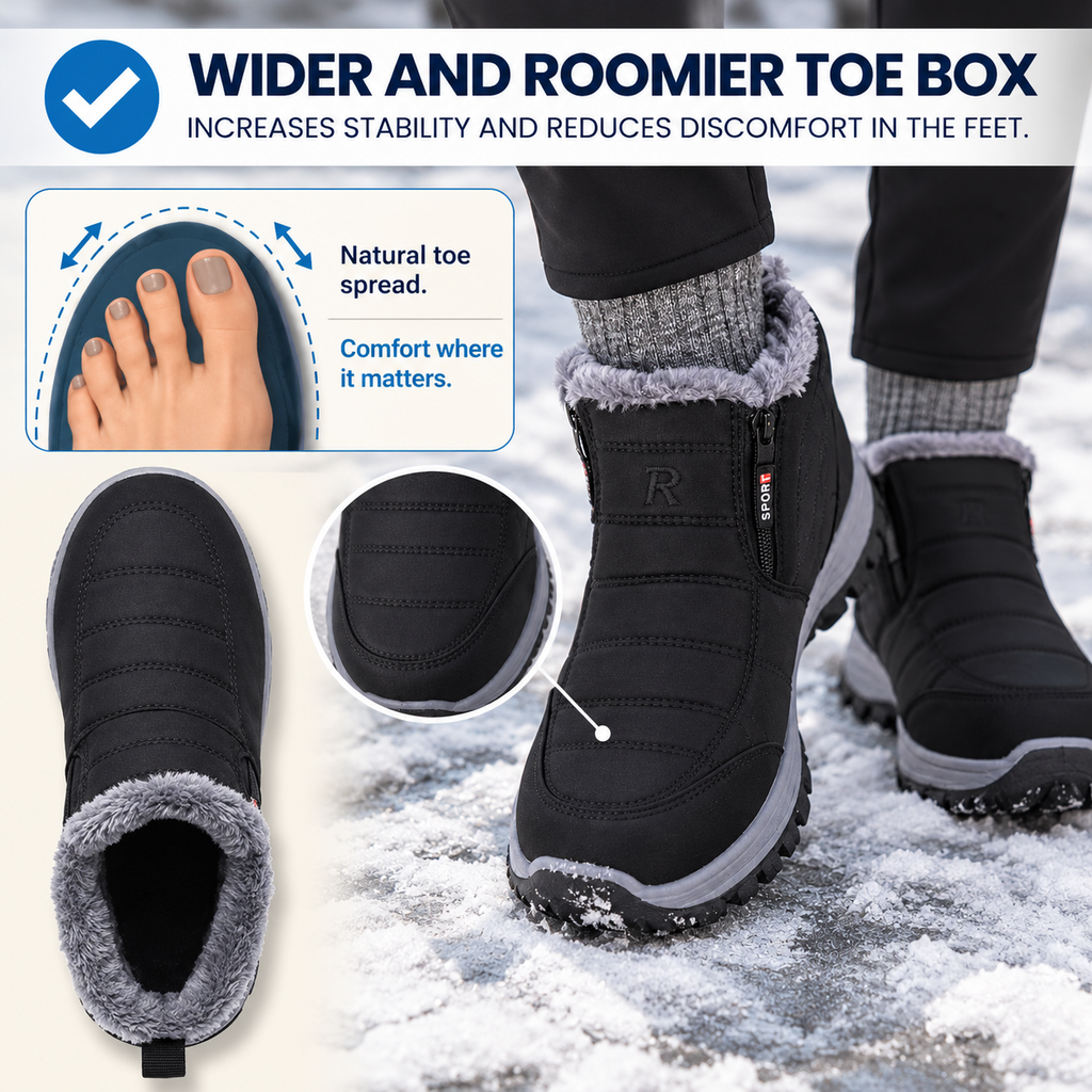 The Alaskaa™ | Quilted Waterproof Slip-On Ankle Boots