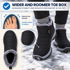 The Alaskaa™ | Quilted Waterproof Slip-On Ankle Boots