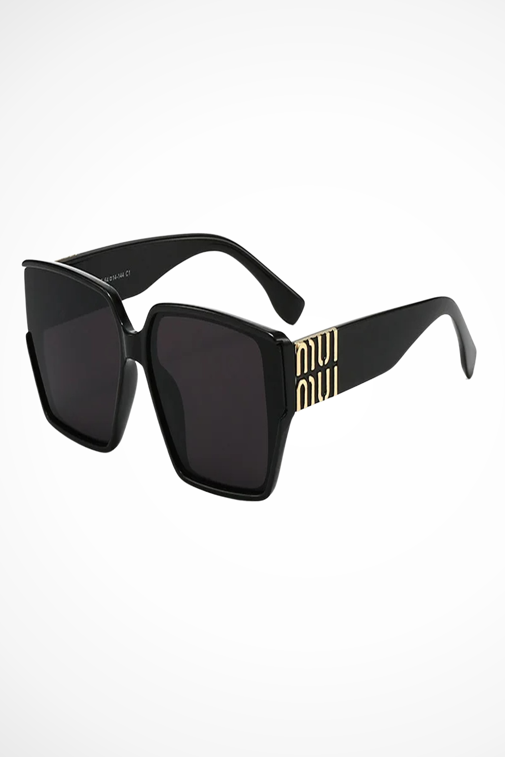 Women's Oversized Square Gold Detail Sunglasses