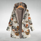 Women's Floral Print Fleece Jacket
