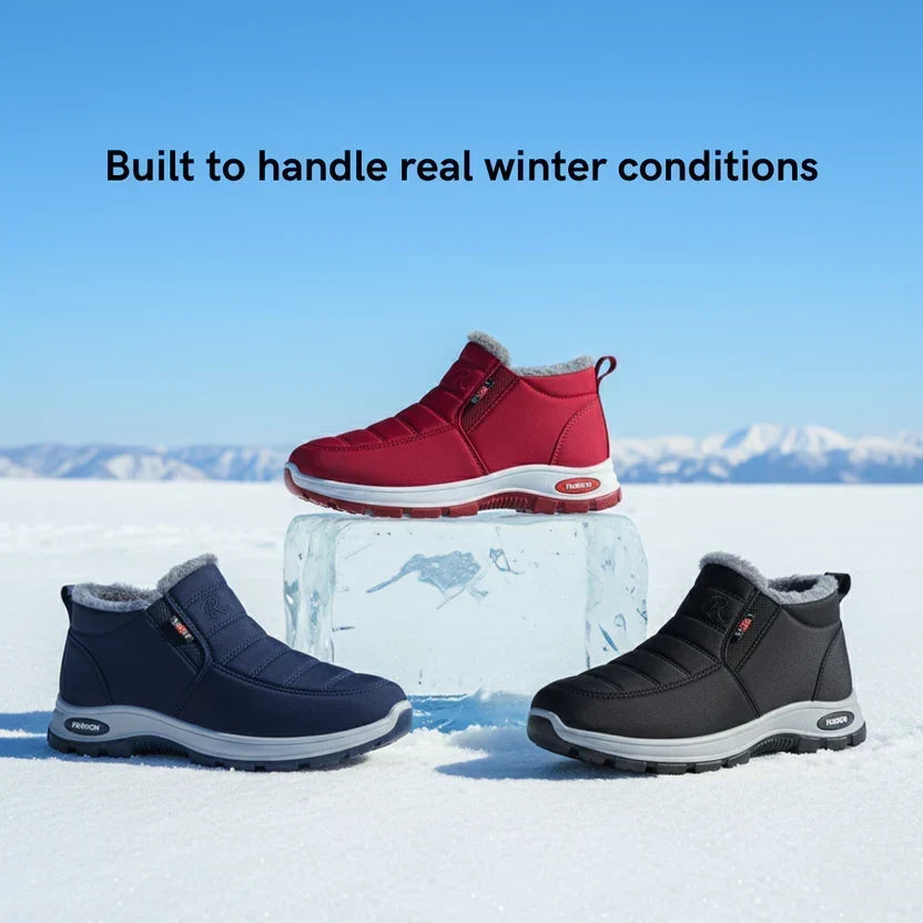 The Alaskaa™ | Quilted Waterproof Slip-On Ankle Boots