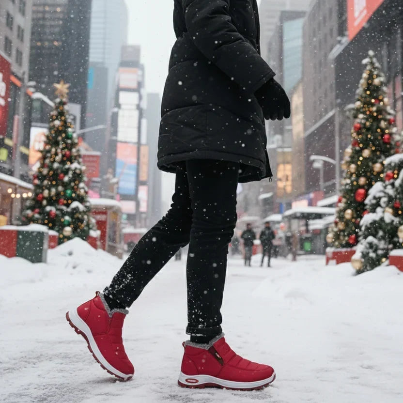 The Alaskaa™ | Quilted Waterproof Slip-On Ankle Boots