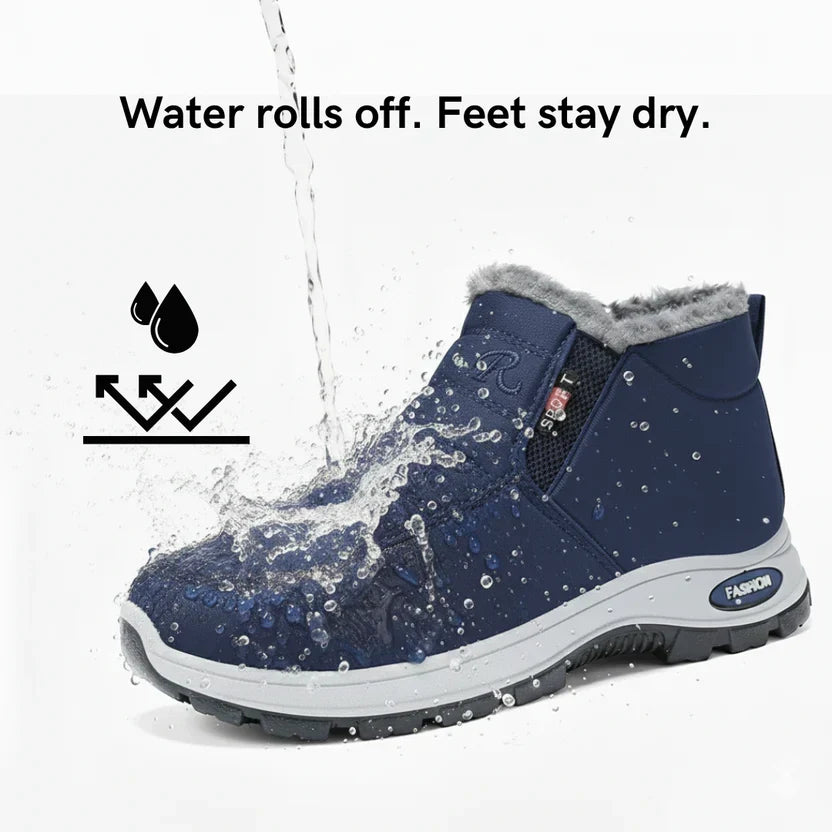The Alaskaa™ | Quilted Waterproof Slip-On Ankle Boots