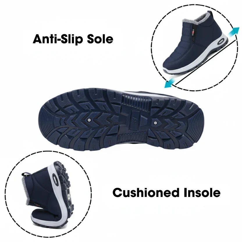 The Alaskaa™ | Quilted Waterproof Slip-On Ankle Boots
