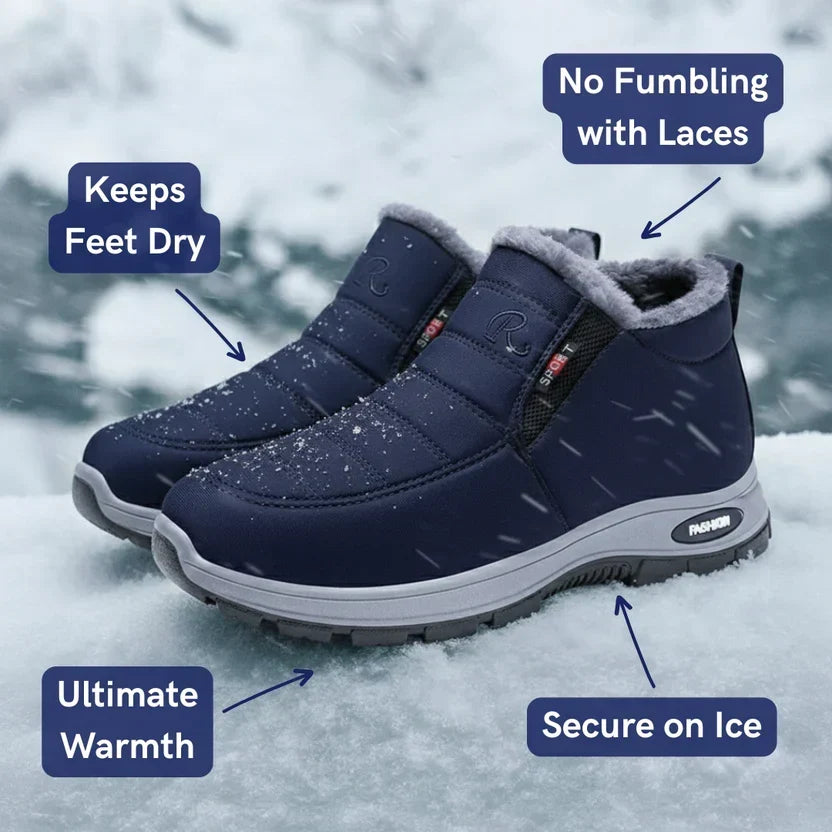 The Alaskaa™ | Quilted Waterproof Slip-On Ankle Boots