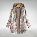 Women's Floral Print Fleece Jacket