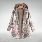 Women's Floral Print Fleece Jacket
