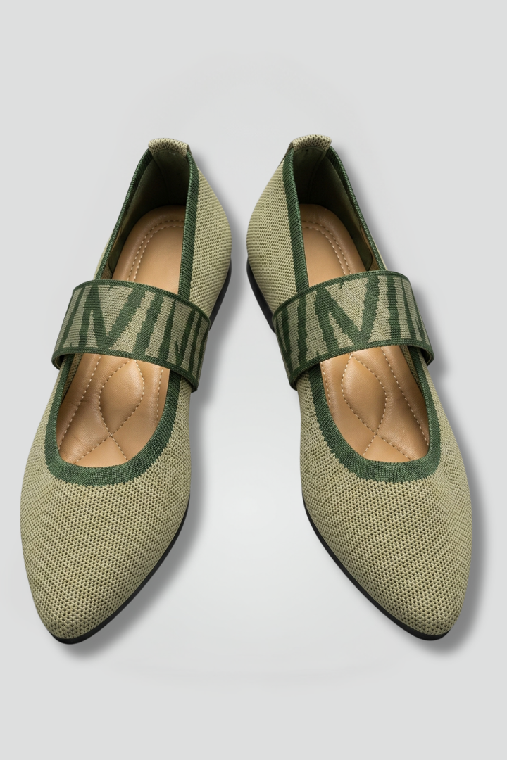 Women's Cozy Knit Texture Mary Jane Flat Shoes