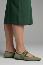 Women's Cozy Knit Texture Mary Jane Flat Shoes