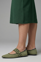 Women's Cozy Knit Texture Mary Jane Flat Shoes