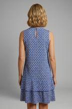 Women's Artistic Abstract Print Sleeveless Casual Dress