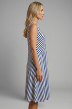 Women's Cool Striped Relaxed Fit Sleeveless Maxi Dress