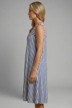 Women's Cool Striped Relaxed Fit Sleeveless Maxi Dress