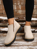 Women's Orthopedic PU Leather Ankle Boots