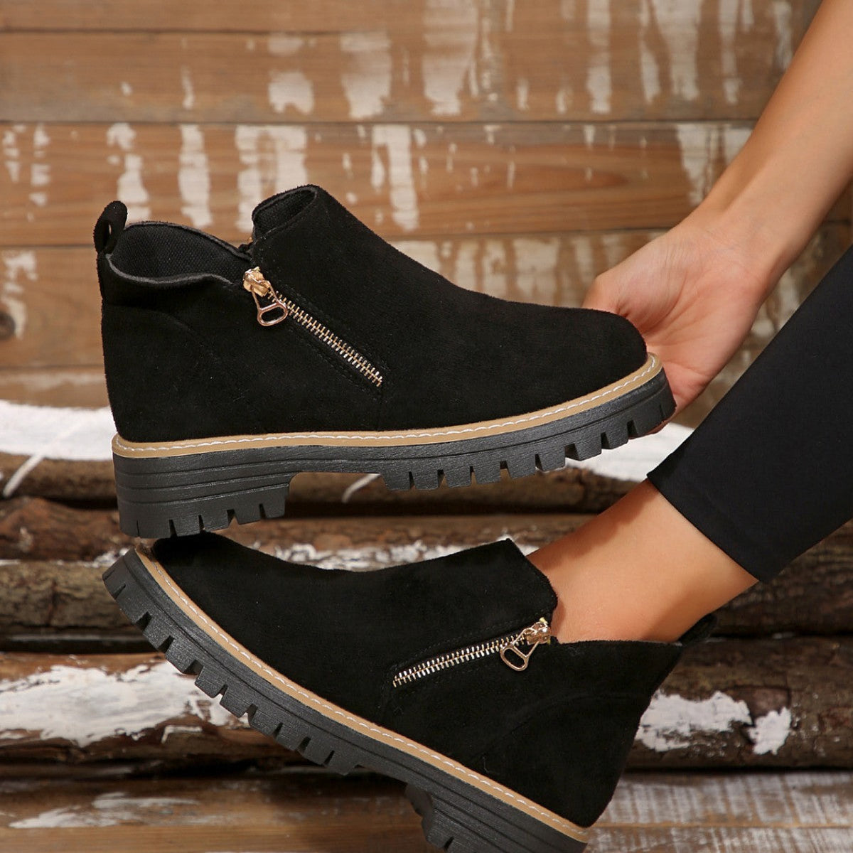 Women's Orthopedic PU Leather Ankle Boots