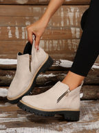 Women's Orthopedic PU Leather Ankle Boots