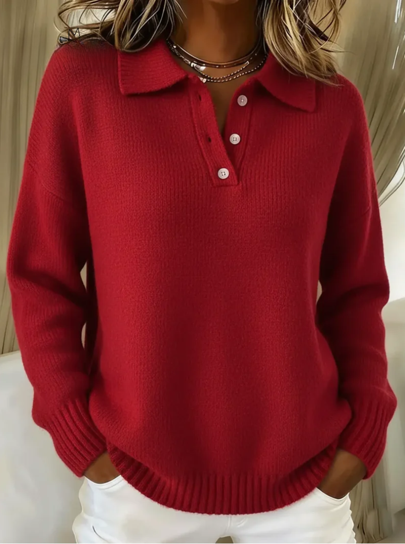 Ardenne | Women's Collared Polo Knit Sweater