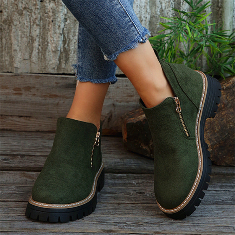 Women's Orthopedic PU Leather Ankle Boots