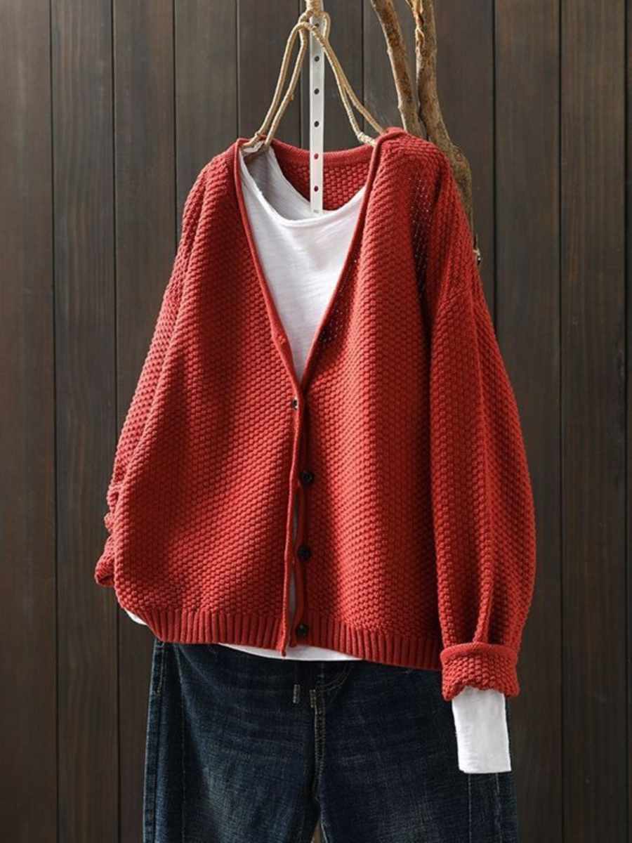 Calveth | Women's Button-Front Knit Cardigan
