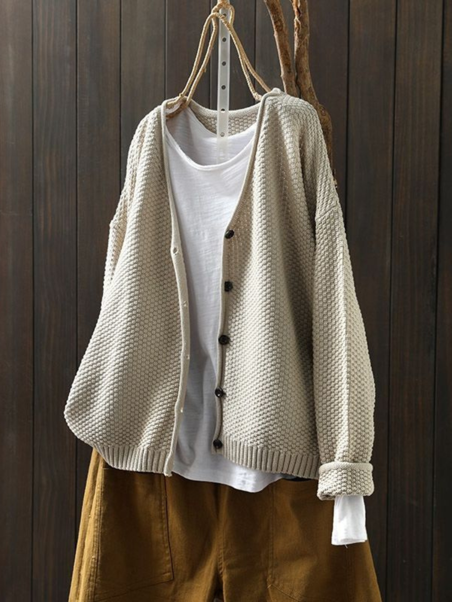 Calveth | Women's Button-Front Knit Cardigan