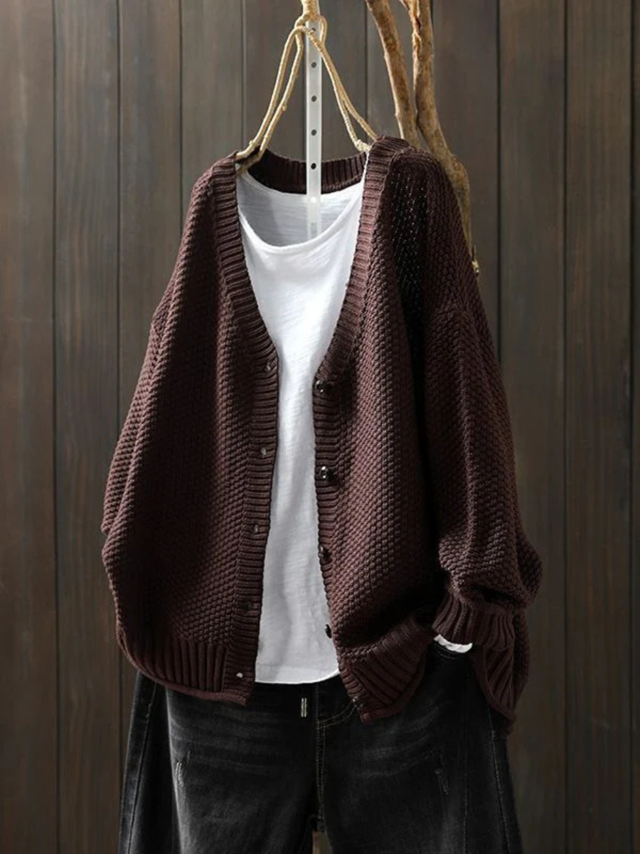 Calveth | Women's Button-Front Knit Cardigan