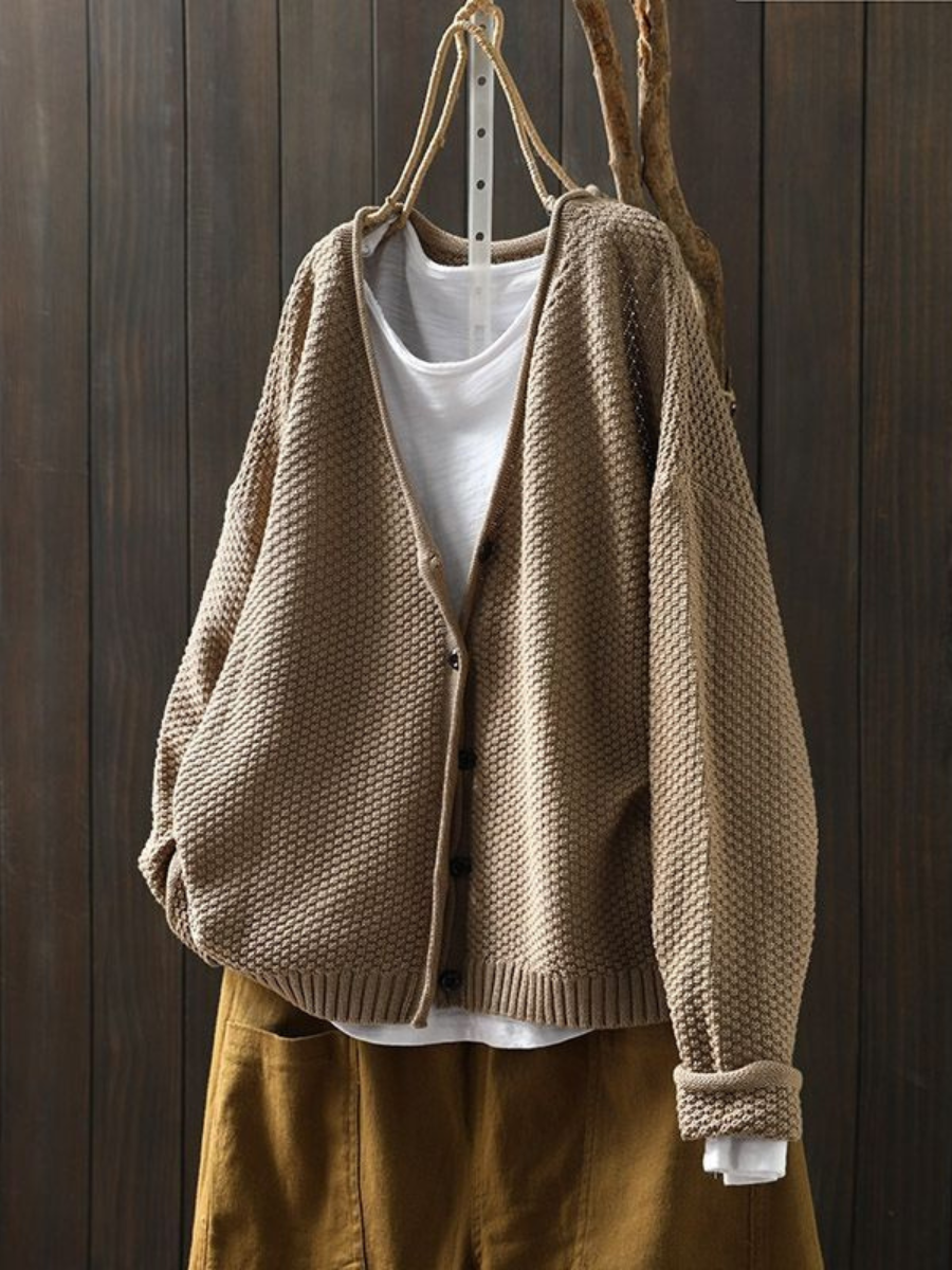 Calveth | Women's Button-Front Knit Cardigan