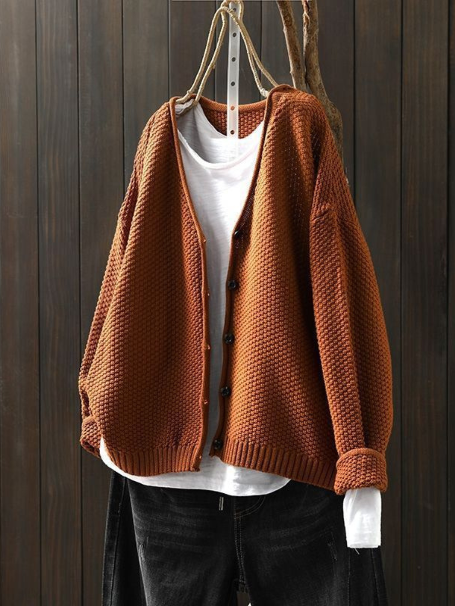 Calveth | Women's Button-Front Knit Cardigan