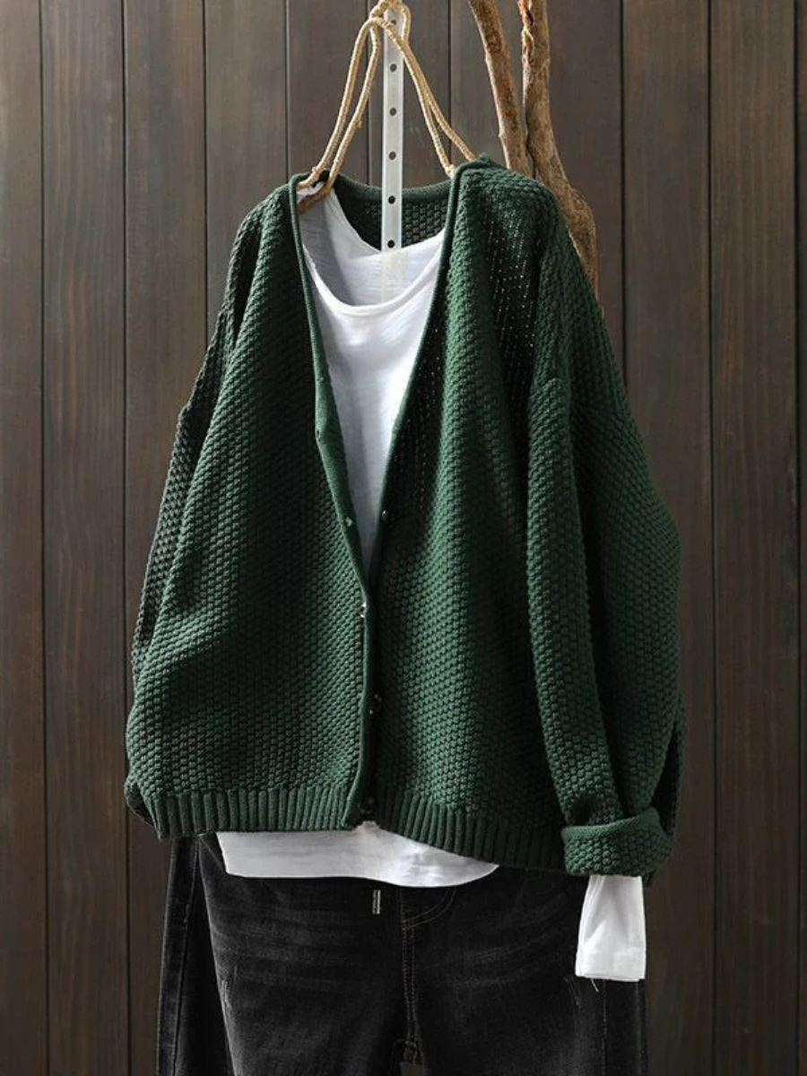 Calveth | Women's Button-Front Knit Cardigan