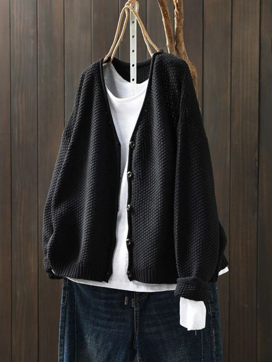 Calveth | Women's Button-Front Knit Cardigan