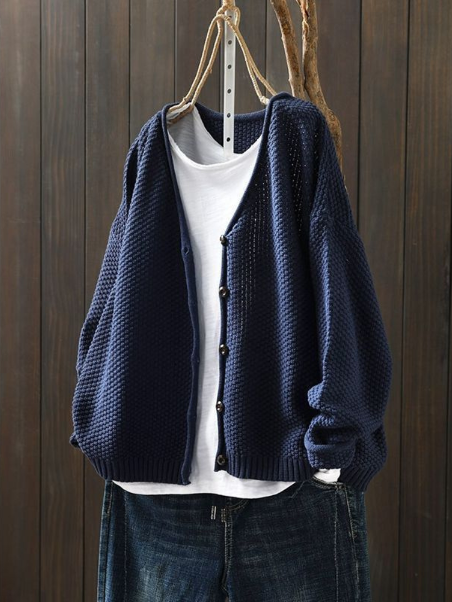 Calveth | Women's Button-Front Knit Cardigan
