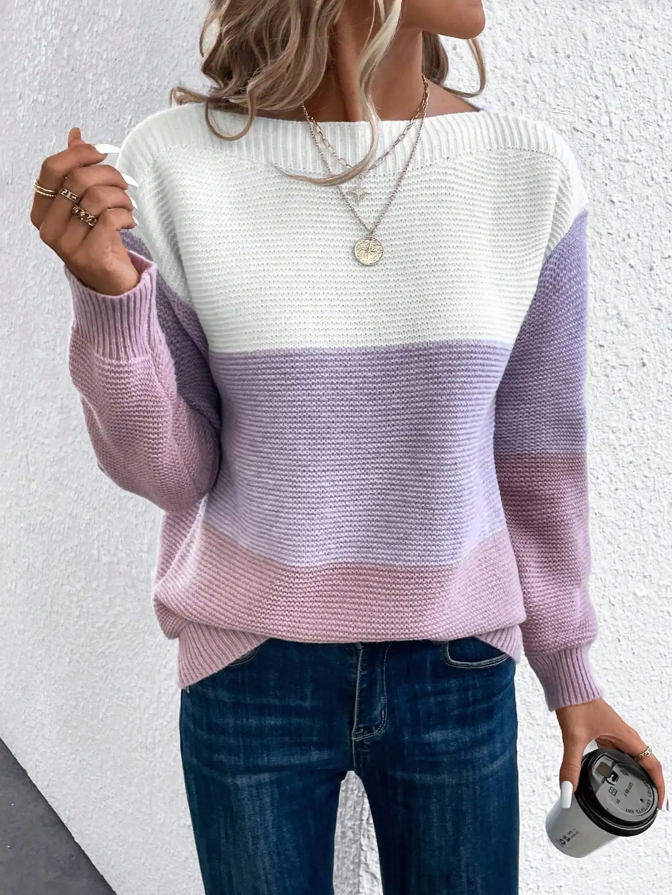 Casmira | Women's Color Block Pullover Sweater