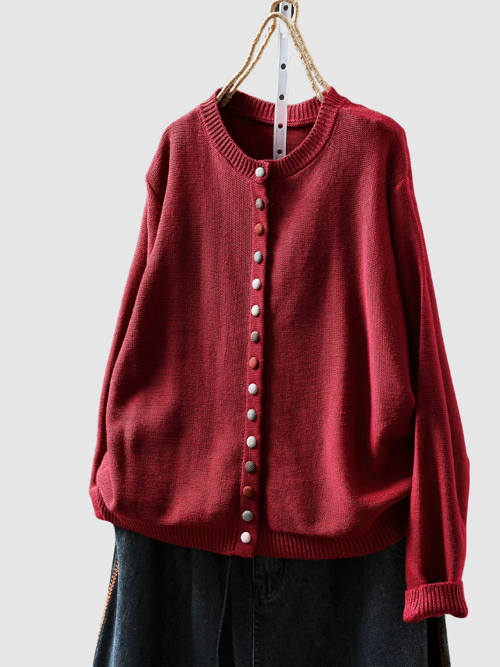 Caspienne | Women's Button-Front Knit Cardigan