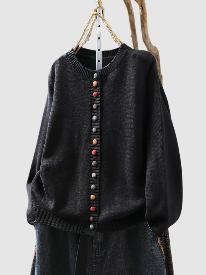 Caspienne | Women's Button-Front Knit Cardigan
