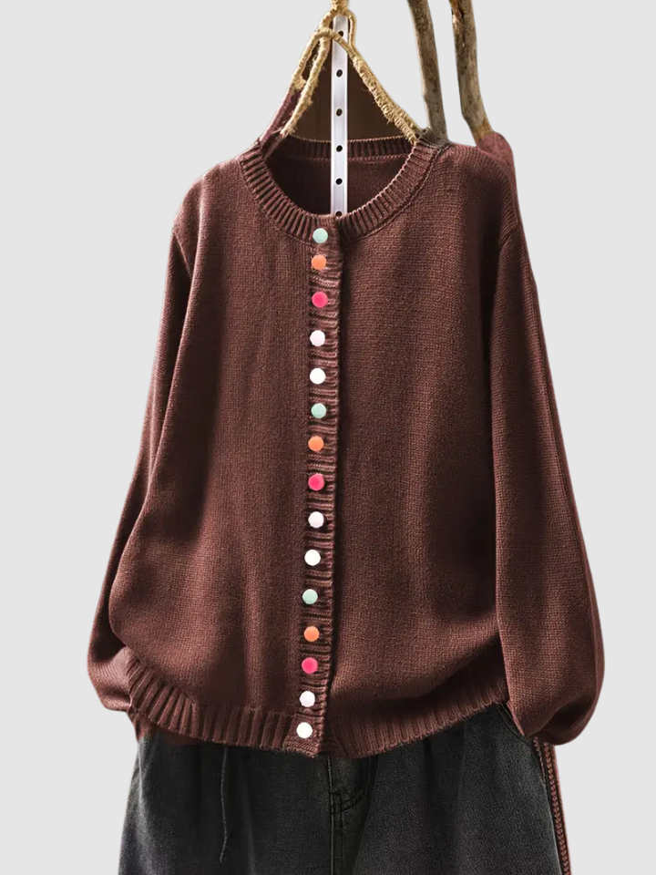 Caspienne | Women's Button-Front Knit Cardigan