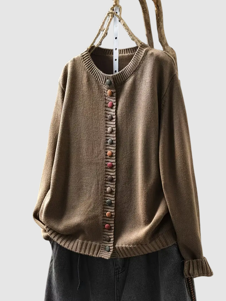Caspienne | Women's Button-Front Knit Cardigan