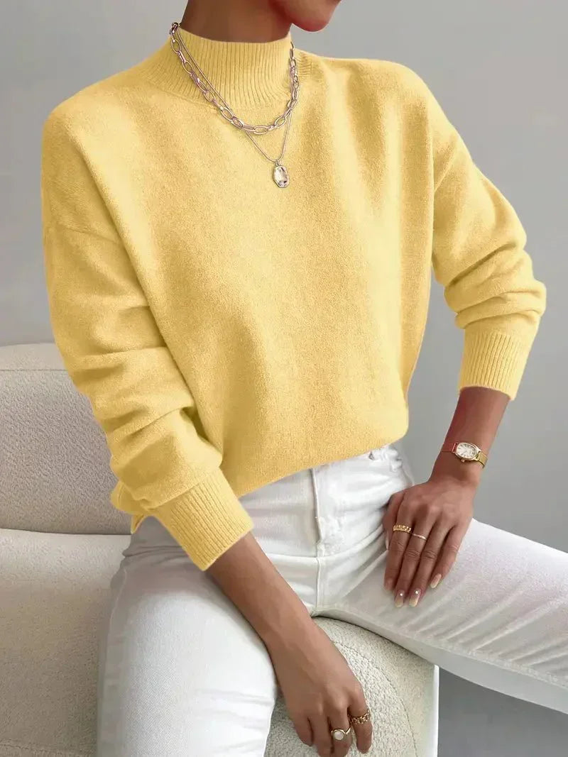 Cassia | Women's Mock Neck Pullover Sweater