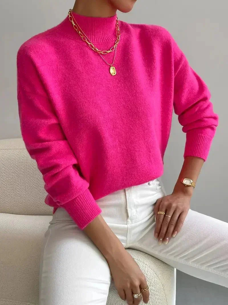 Cassia | Women's Mock Neck Pullover Sweater