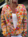 Corvina | Women's Floral Print Open Front Cardigan