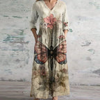 Women's Elegant Retro Maxi Dress