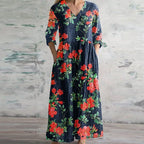 Women's Elegant Retro Maxi Dress