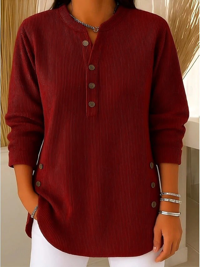 Women's Relaxed Round Neck Knit Sweater