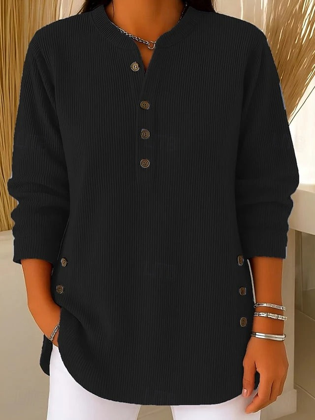 Women's Relaxed Round Neck Knit Sweater