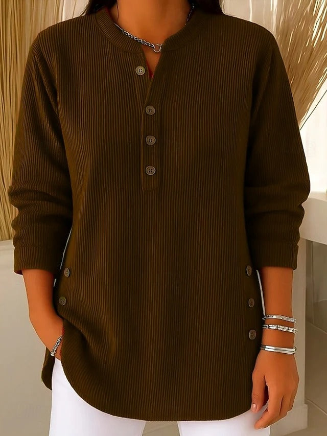 Women's Relaxed Round Neck Knit Sweater